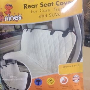 White Rear Seat Cover for Dogs